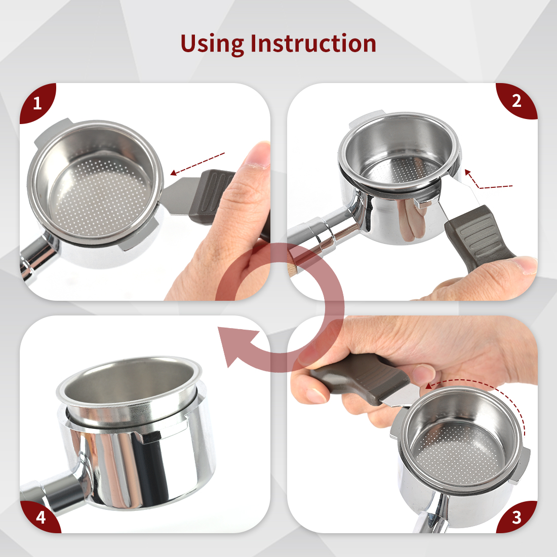 Espresso Coffee Portafilter Ba - огляд і ціна Portafilter 58Mm